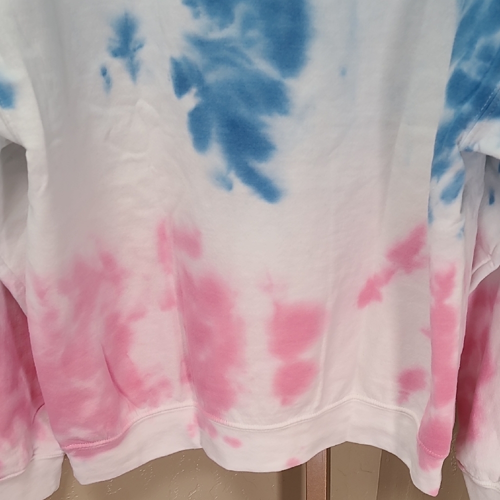 Cup Noodles X Hello Kitty Blue Pink White Tie Dye Cup Noodles Hoodie XL - Picture 8 of 14